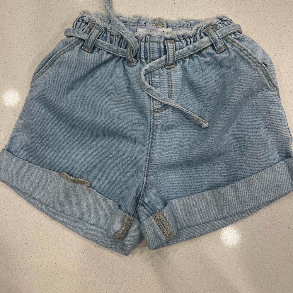ZARA Blue Jean Shorts: Size 2-3 Years LIKE NEW